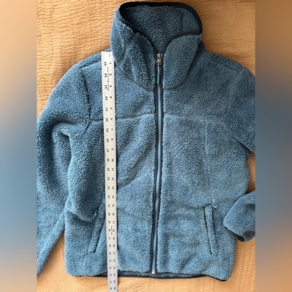 The North Face zip up jacket, blue, Medium